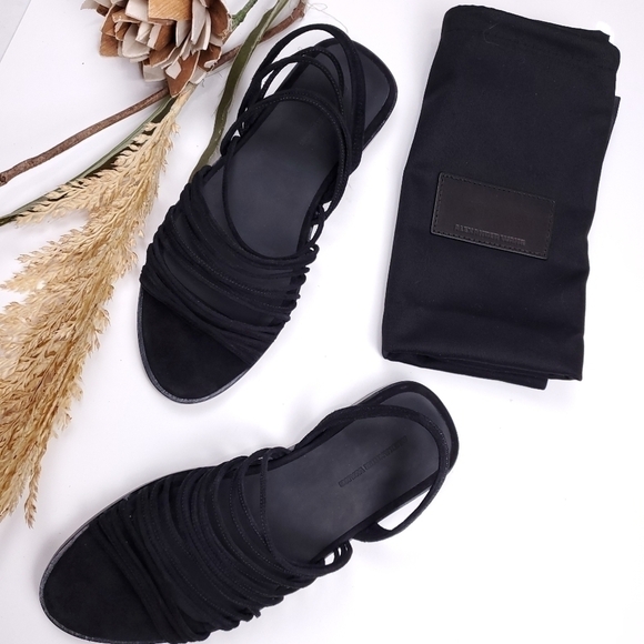 New Alexander Wang Tessa Suede Black Sz 36½ - Picture 13 of 14